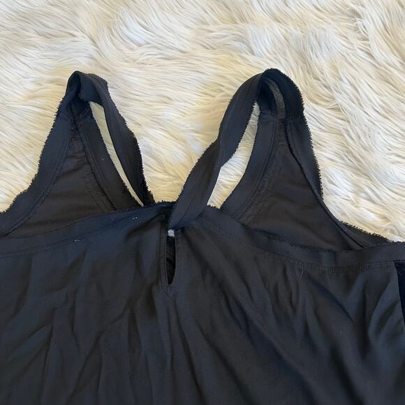 Abercrombie & Fitch Velvet Beaded Tank Top V-Neck Sleeveless Racerback Blouse - Picture 7 of 8